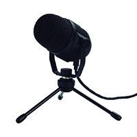 Microfono Ocelot Gaming Para Streaming Usb Con Base Tipo Tripie Para Escritorio Color Negro OGMIC-02 - OCELOT GAMING