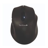 Mouse inalambrico TechZone de 3200 DPIS, alcance de hasta 20 metros, 6 botones multifuncion, color negro, click silncioso, 1 año de garantía. TZMOUG205-INA TZMOUG205-INA EAN 7501950115866UPC  - IOTZONE