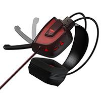 Audifonos Gaming Viper V360 De Diadema Con Microfono Plegable Sonido Envolvente 71 Led Roja Conector Usb PV3607UMLK - PV3607UMLK