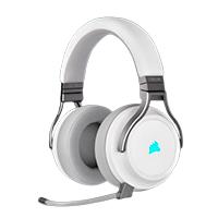 AUDIFONOS CORSAIR CA-9011186-NA VIRTUOSO WIRELESS SE RGB WHITE 71CH USB C/MIC COMP PC - CORSAIR