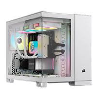 GABINETE CORSAIR CC-9011268-WW ICUE LINK 2500X RGBBLANCOCRISTAL TEMPLADOMED-TORRESIN FUENTE - CORSAIR