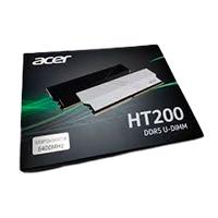 MEMORIA ACER HT200 UDIMM DDR5 32GB 2X16GB 6000 MHZ PC/GAMING COLOR PLATA BL9BWWA464 BL.9BWWA.464 - ACER