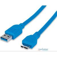 393898 393898 Cable para Dispositivos USB Micro-B de SúperVelocidad, USB 3.2 Gen 1  Macho a Micro-B Macho, Longitud 1 m,Color Azul 393898 393898 EAN UPC 766623393898