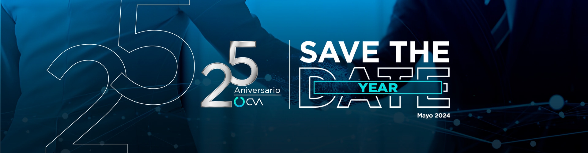 Save the year 25 aniversario CVA