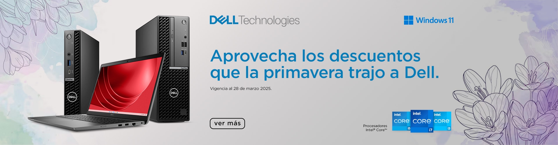 Aprovecha los descuentos que la primavera trajo a Dell.