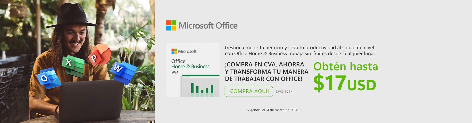 Compra en CVA, ahorra y transforma tu manera de trabajar con Office!